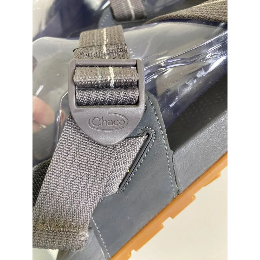 Chaco Men Adjustable Strap Hiking Sandals Size 11 Gray Gum Sole‎ Outdoor Camping